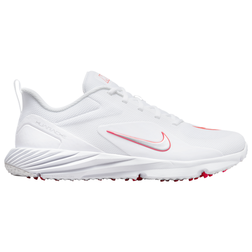 

Nike Mens Nike Alpha Huarache 8 Pro TF Lax - Mens Lacrosse Shoes White/Metallic Silver/Bright Crimson Size 10.0