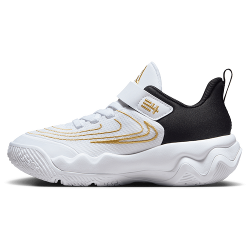Nike basketball shoes white and gold clearance