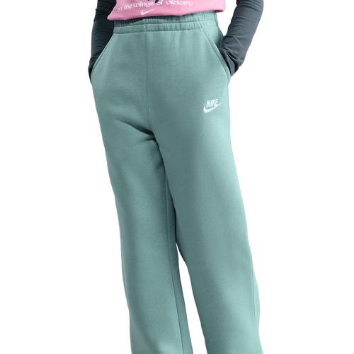BOYS - Nike NSW Club Fleece Wide Leg Pant LBR - White/Cannon