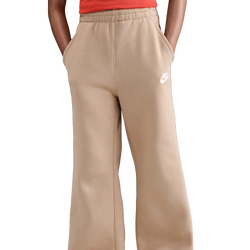 Girls' Grade School - Nike NSW Club Fleece WL Pants - Hemp/White