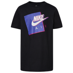 Boys' Grade School - Nike Air Box S/S T-Shirt - Black/Purple