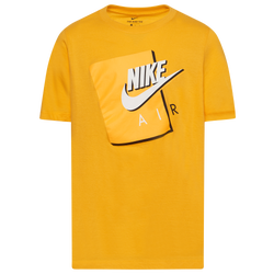 Boys' Grade School - Nike Air Box S/S T-Shirt - Gold/White