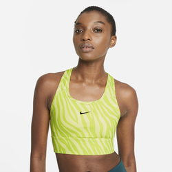 Women's - Nike Swoosh Bra - Lt Zitron/Black