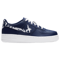 Boys' Grade School - Nike Air Force 1 Low - Navy/White