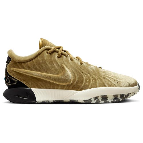 Nike Lebron XXI - Nike Metallic Gold/Black Gum Medium Brown
