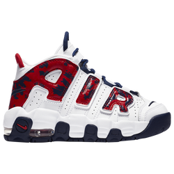 Boys' Preschool - Nike Air More Uptempo - White/Red