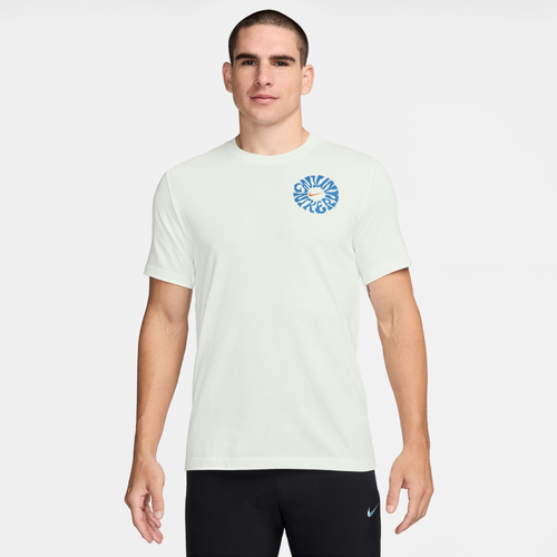 

Nike Mens Nike Dri-FIT Marathon Energy T-Shirt - Mens White/Blue Size M