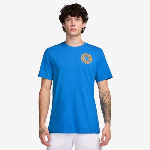

Nike Mens Nike Dri-FIT Marathon Energy T-Shirt - Mens Black/Blue Size S