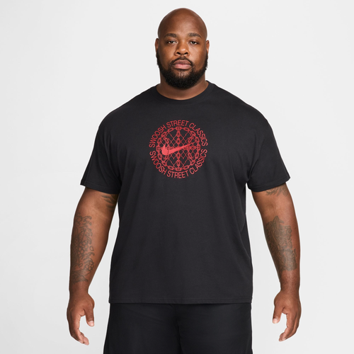 

Nike Mens Nike M90 NAOS Short Sleeve Classic T-Shirt - Mens Black/Red Size S