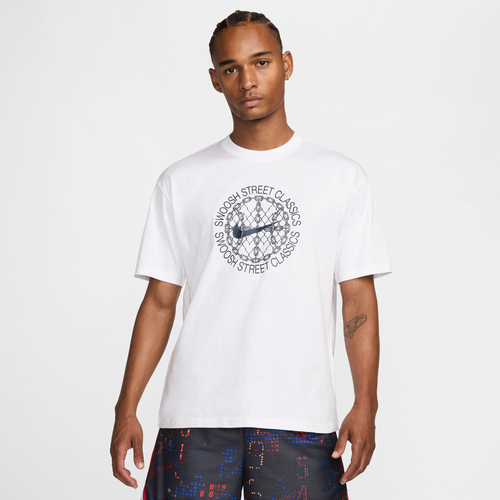 

Nike Mens Nike M90 NAOS Short Sleeve Classic T-Shirt - Mens White/Black Size S