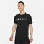 Jordan Dri-Fit Cotton Air Performance Retro T-Shirt - Men's Black/White/Gym Red