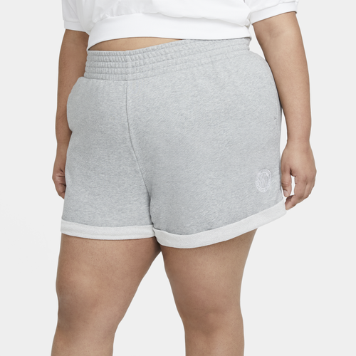 

Nike Womens Nike Femme Roll Shorts - Womens Grey/White Size XS