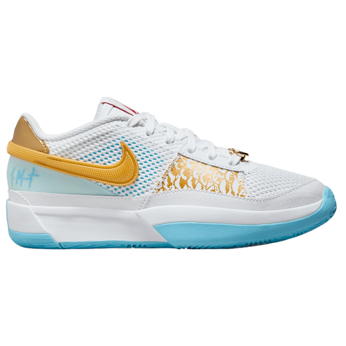 Nike Kids' Boys  Ja 1 Cny In White/metallic Gold/aquarius Blue
