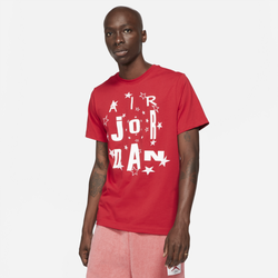 Men's - Jordan Retro 6 Brand T-Shirt - Gym Red/White