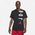 Jordan Air Stretch Short Sleeved Crew - Men's Black/White/Gym Red