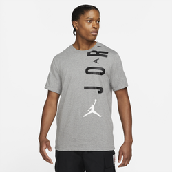 Men's - Jordan Air Stretch T-Shirt - Gray/Black/White