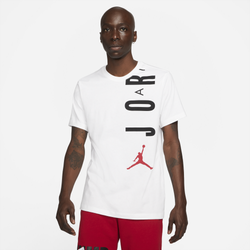 Men's - Jordan Air Stretch Short Sleeved Crew - White/Black/Gym Red