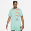 Jordan Air Stretch Short Sleeve T-Shirt - Men's Green/Orange