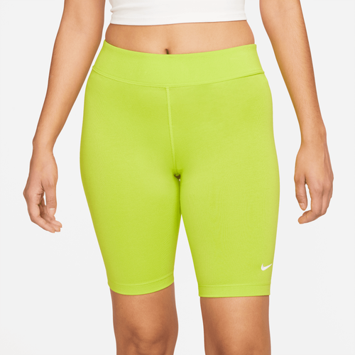 

Nike Womens Nike Essential Bike LBR MR Shorts - Womens Green Size M