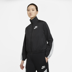 Women's - Nike Heritage Woven Jacket - Black/Grey/White