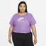 Nike Air S/S Mesh Top - Women's Purple Nebula/White