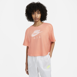 Women's - Nike Air S/S Mesh Top - Crimson Bliss/Crimson Bliss/White