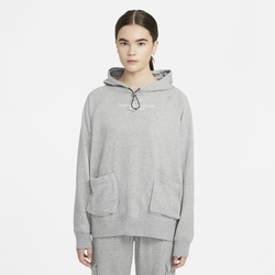 Women's - Nike Swoosh Hoodie - Grey/White