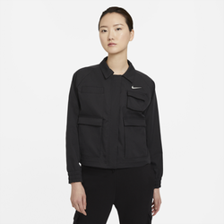 Women's - Nike Swoosh Woven Jacket - Black/Black