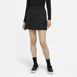 Women's - Nike Swoosh Skirt  - Black/Black