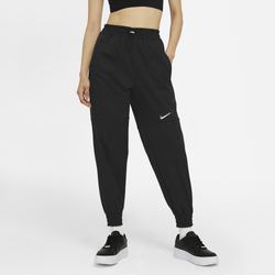 Women's - Nike Swoosh Woven Pants - Black/Black