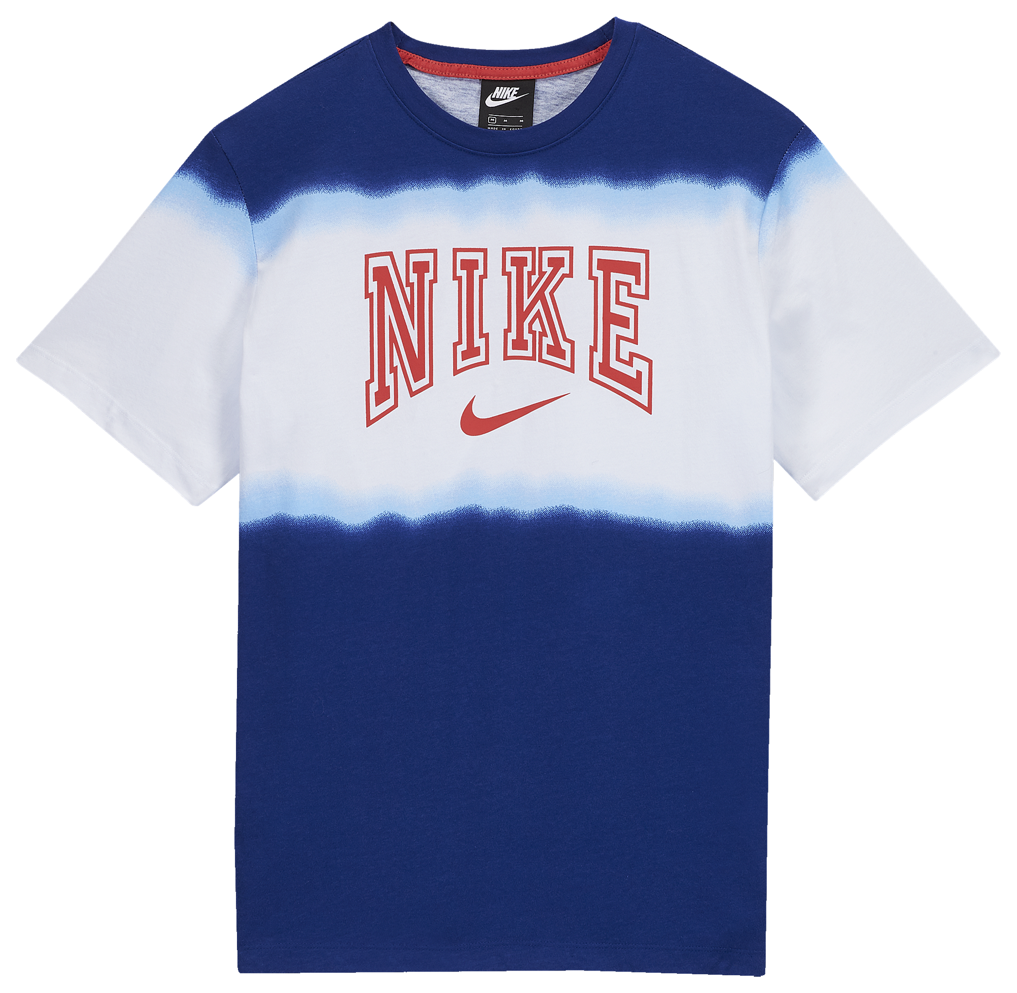 royal blue and red nike shirt