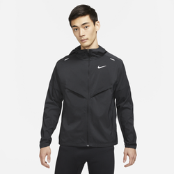 Men's - Nike Windrunner Jacket - Black/Reflective Silver