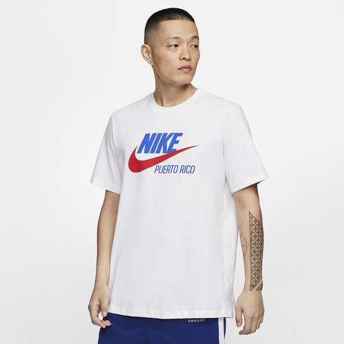 

Nike Mens Nike NSW City T-Shirt - Mens White/Red/Blue Size M