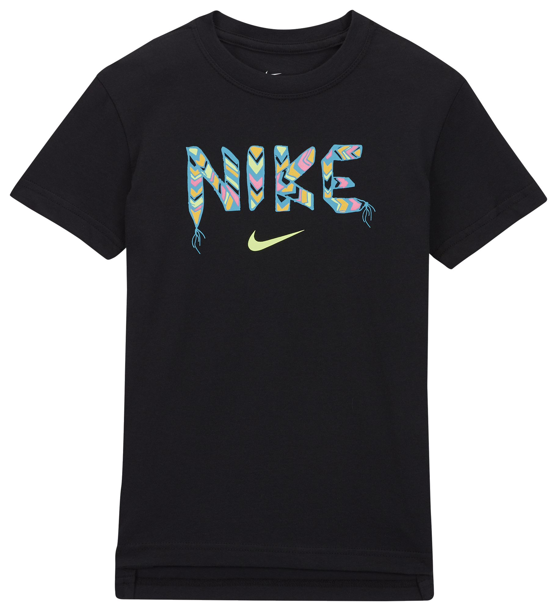 yellow black and white nike shirt