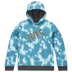 Girls' Grade School - Nike Club School's Out Pullover Hoodie - Oracle Aqua/Pink