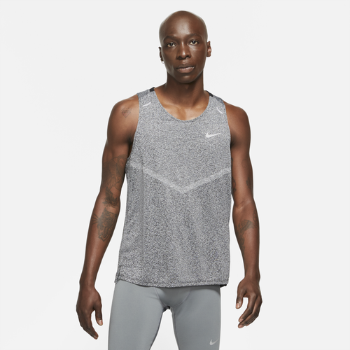 

Nike Mens Nike Dri-Fit Rise 365 Tank - Mens Black/Reflective Silver Size M