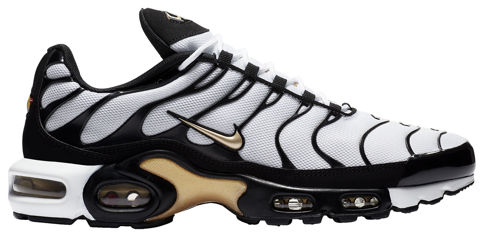 black and gold nike tns