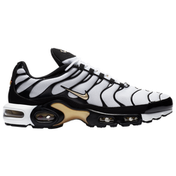Mens - Nike Air Max Plus - Black/Metallic Gold/White