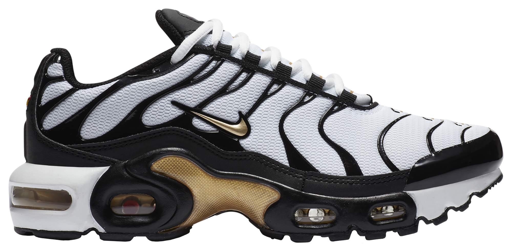 air max plus white and gold