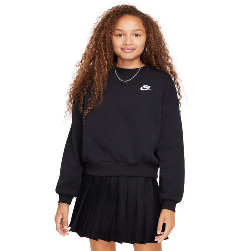 Nike NSW Club Fleece Boxy Crew LBR - Nike White/Black