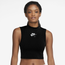 Nike NSW Air Tank Rib - Women's Black/White