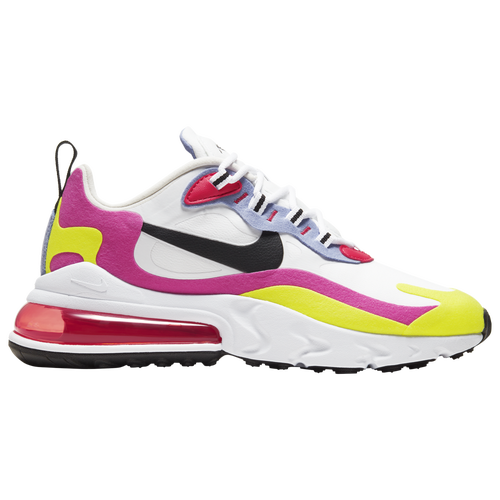 Nike Air Max 270 React Women S Shoe In White Thistle Black Red Modesens