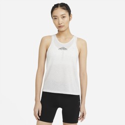 Women's - Nike Trail City Sleek Tank - Light Smoke Grey/Grey Fog/Reflective Silver