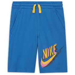 Boys' Grade School - Nike Club Air Max 90 Trend Shorts - Battle Blue/Yellow