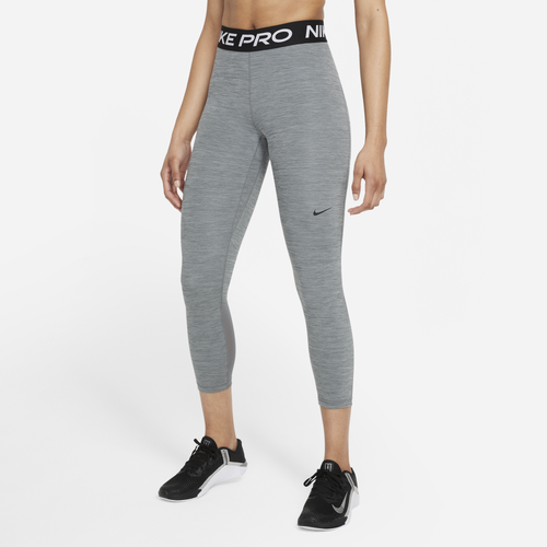 Nike Pro 365 Crop Tights - Nike Smoke Grey Heather/Black