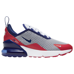 Boys' Preschool - Nike Air Max 270 - White/Deep Royal/University Red