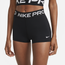 Nike Pro 365 3" Shorts - Women's Black/White