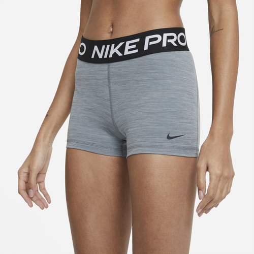 Shop Nike Womens  Pro 365 3" Shorts In Smoke Grey Heather/black