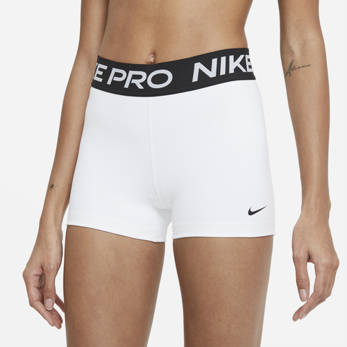 

Nike Womens Nike Pro 365 3Shorts - Womens White/Black Size XL