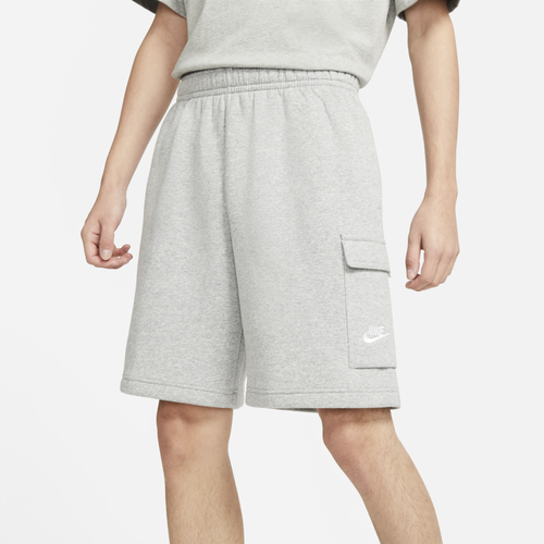 

Nike Mens Nike Cargo Club Shorts - Mens White/Dark Grey Heather Size XS